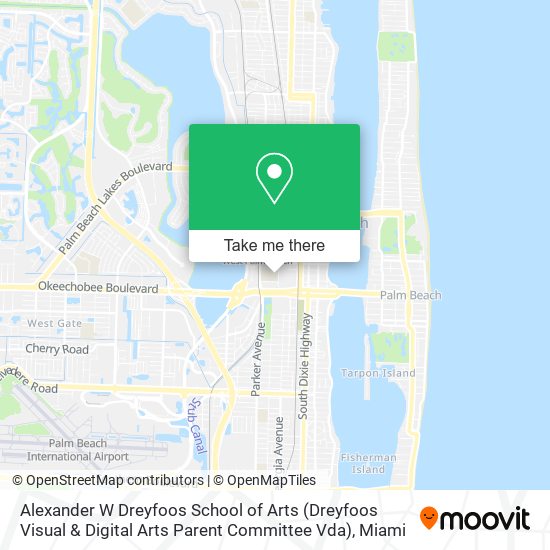 Alexander W Dreyfoos School of Arts (Dreyfoos Visual & Digital Arts Parent Committee Vda) map