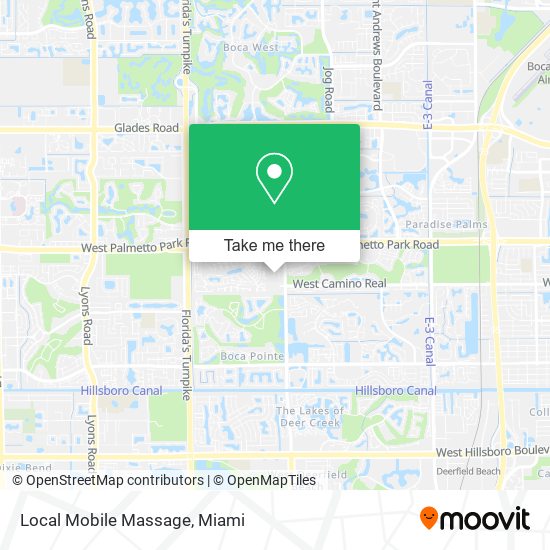 Mapa de Local Mobile Massage