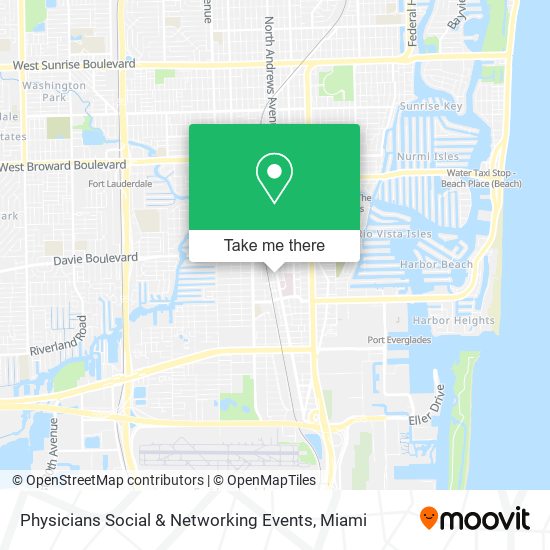 Physicians Social & Networking Events map