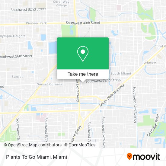 Plants To Go Miami map