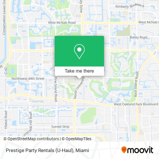 Prestige Party Rentals (U-Haul) map