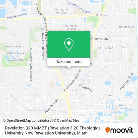 Revelation 320 MMBT (Revelation 3 20 Theological University Now Revelation University) map