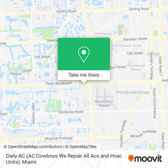 Mapa de Daily AC (AC Cowboys We Repair All Acs and Hvac Units)