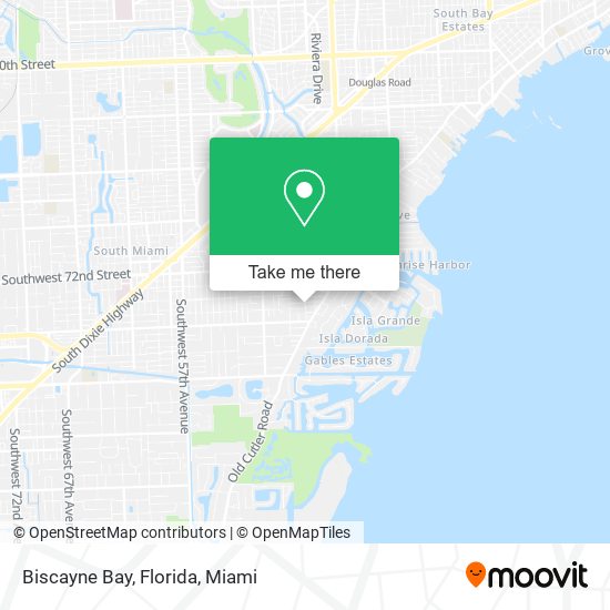 Mapa de Biscayne Bay, Florida