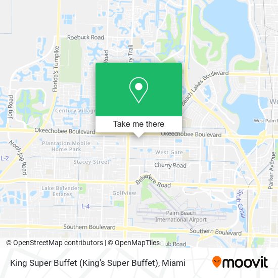 King Super Buffet map