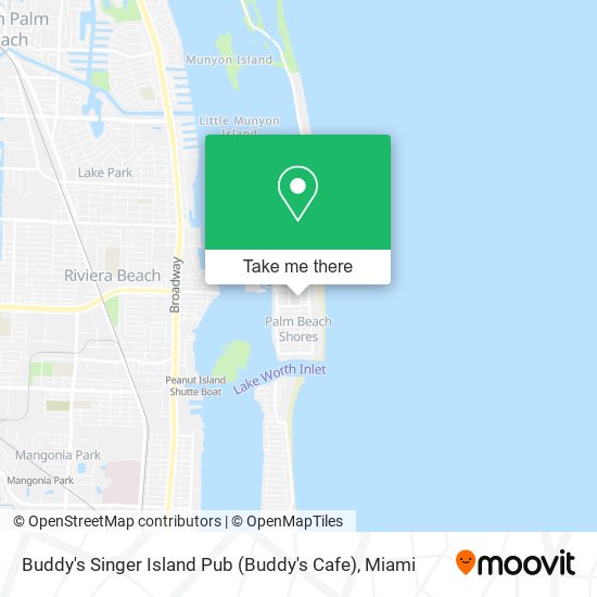 Mapa de Buddy's Singer Island Pub (Buddy's Cafe)