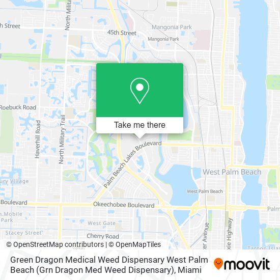 Mapa de Green Dragon Medical Weed Dispensary West Palm Beach (Grn Dragon Med Weed Dispensary)