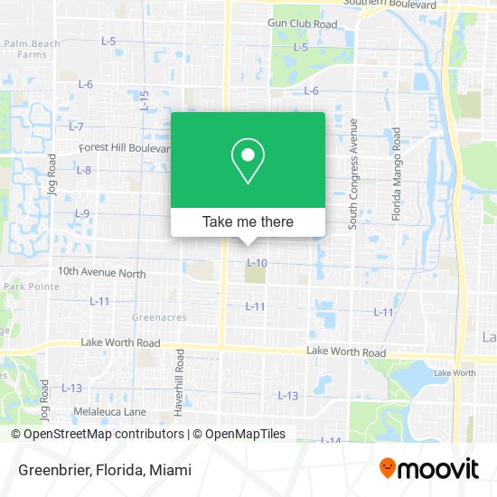 Greenbrier, Florida map