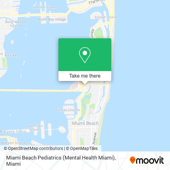 Mapa de Miami Beach Pediatrics (Mental Health Miami)