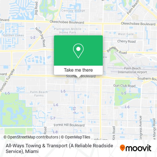 Mapa de All-Ways Towing & Transport (A Reliable Roadside Service)