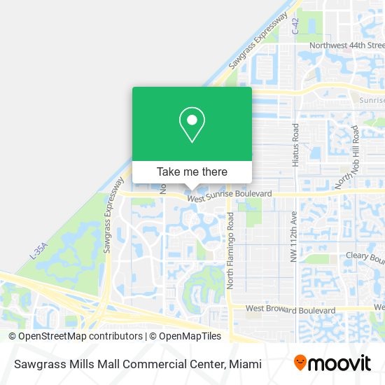 Mapa de Sawgrass Mills Mall Commercial Center