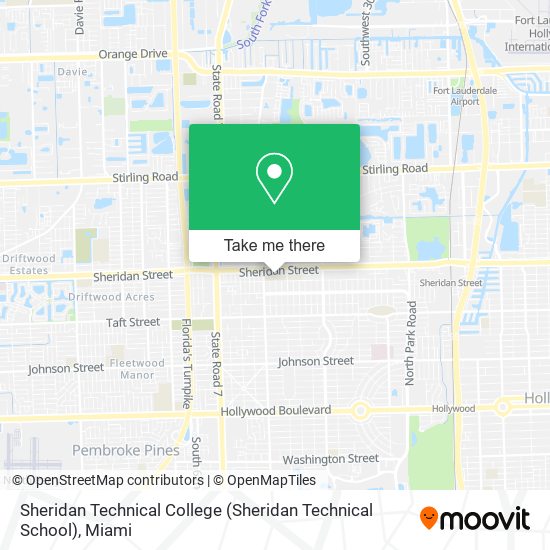 Mapa de Sheridan Technical College (Sheridan Technical School)