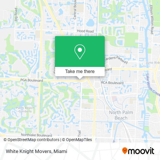 White Knight Movers map