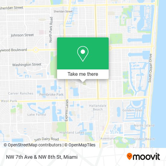 NW 7th Ave & NW 8th St map