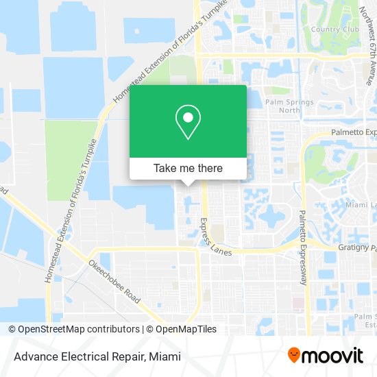 Mapa de Advance Electrical Repair