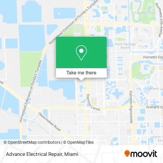 Advance Electrical Repair map