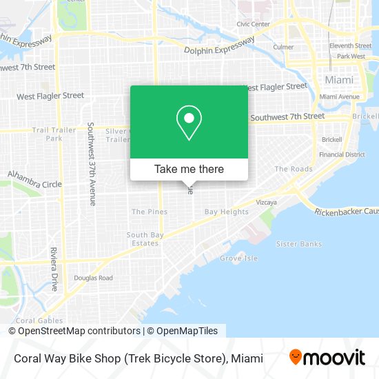 Mapa de Coral Way Bike Shop (Trek Bicycle Store)