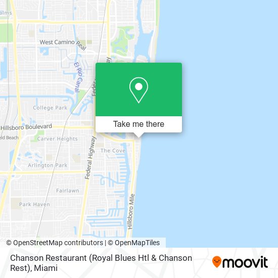 Chanson Restaurant (Royal Blues Htl & Chanson Rest) map