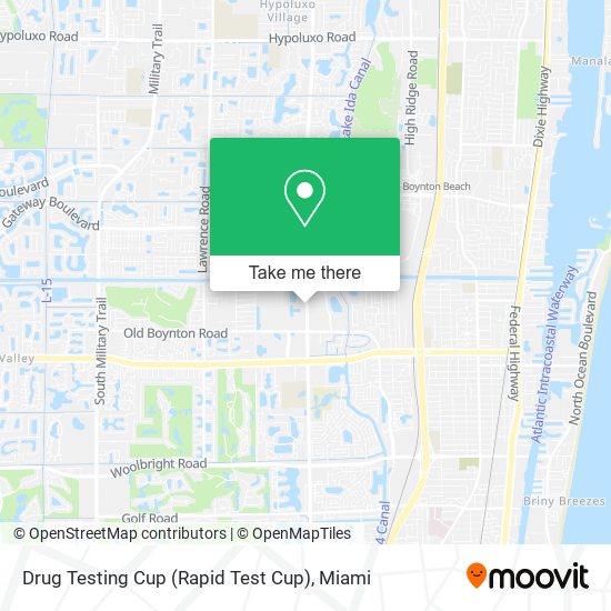 Drug Testing Cup (Rapid Test Cup) map
