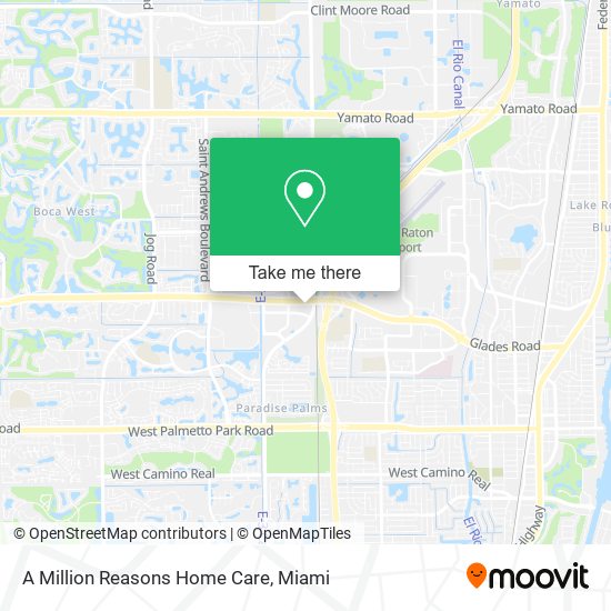 A Million Reasons Home Care map