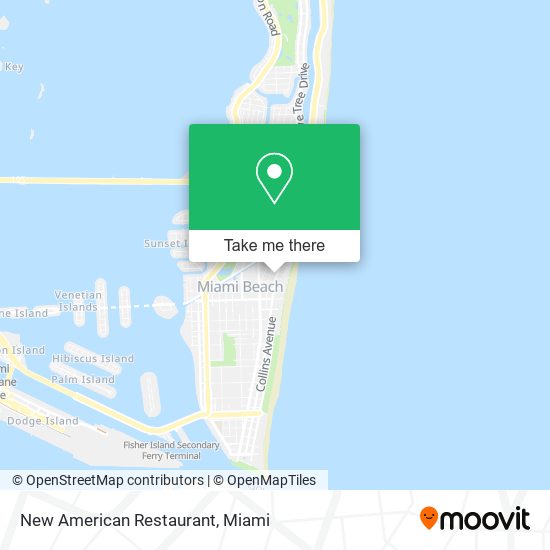 New American Restaurant map