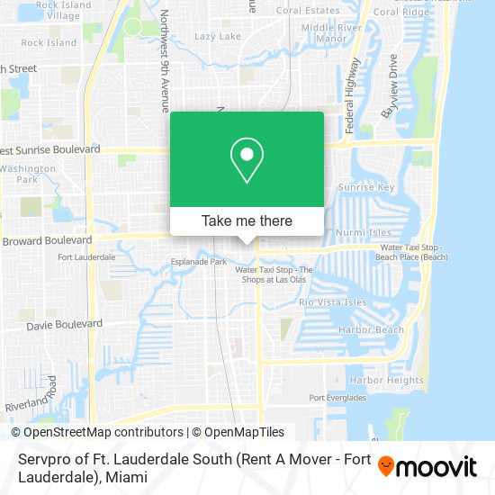 Mapa de Servpro of Ft. Lauderdale South (Rent A Mover - Fort Lauderdale)