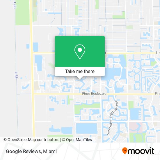 Google Reviews map