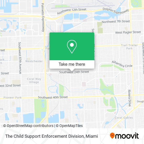 The Child Support Enforcement Division map