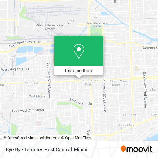 Mapa de Bye Bye Termites Pest Control