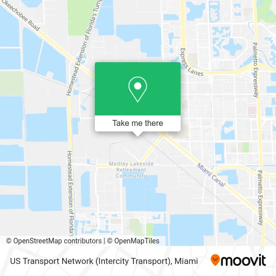 US Transport Network (Intercity Transport) map