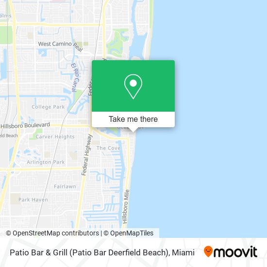 Mapa de Patio Bar & Grill (Patio Bar Deerfield Beach)