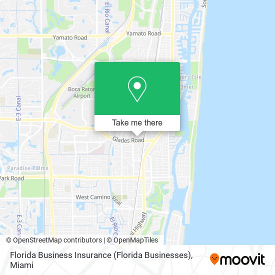 Florida Business Insurance (Florida Businesses) map