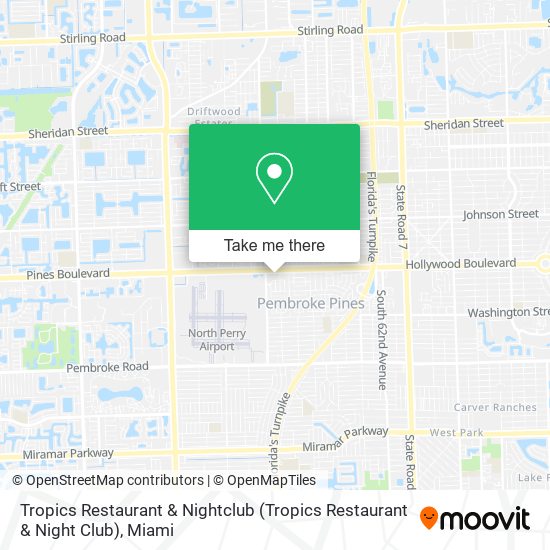 Mapa de Tropics Restaurant & Nightclub (Tropics Restaurant & Night Club)