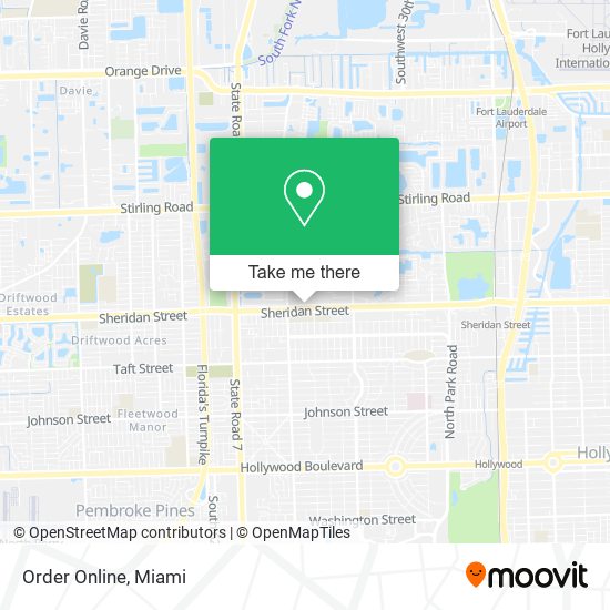 Order Online map