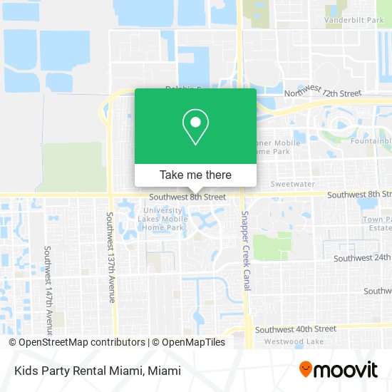 Mapa de Kids Party Rental Miami
