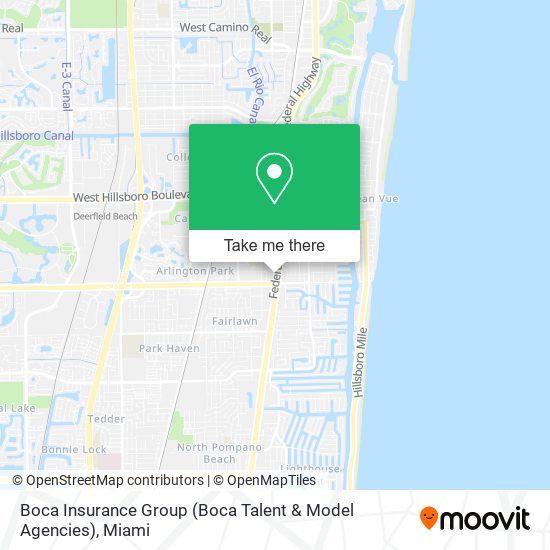 Mapa de Boca Insurance Group (Boca Talent & Model Agencies)