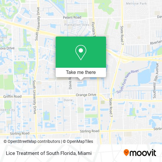 Lice Treatment of South Florida map