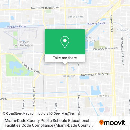 Miami-Dade County Public Schools Educational Facilities Code Compliance map