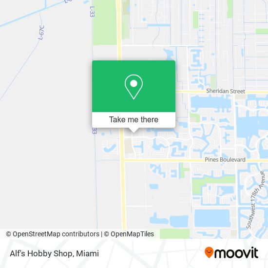 Alf's Hobby Shop map