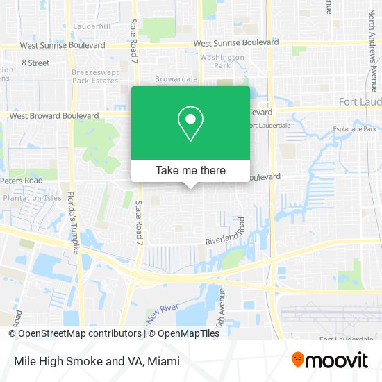 Mapa de Mile High Smoke and VA