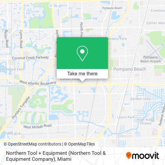 Northern Tool + Equipment map