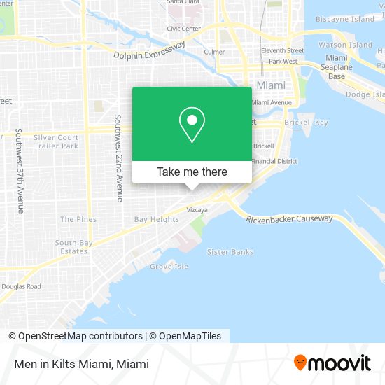 Men in Kilts Miami map