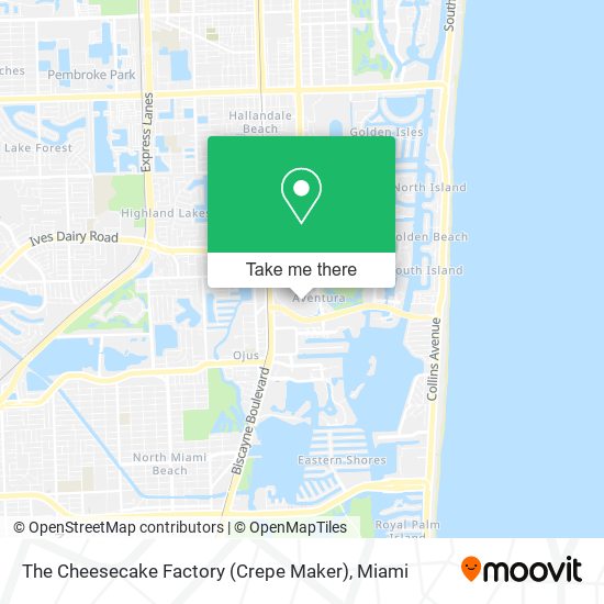 The Cheesecake Factory (Crepe Maker) map