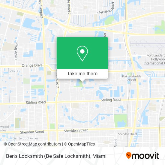 Mapa de Ben's Locksmith (Be Safe Locksmith)