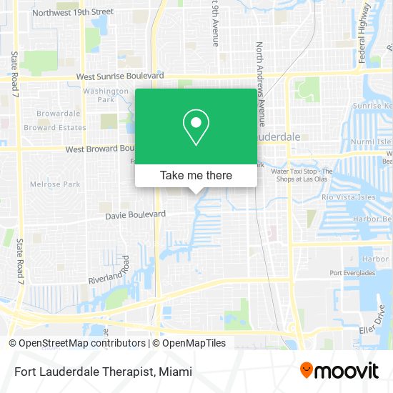 Fort Lauderdale Therapist map