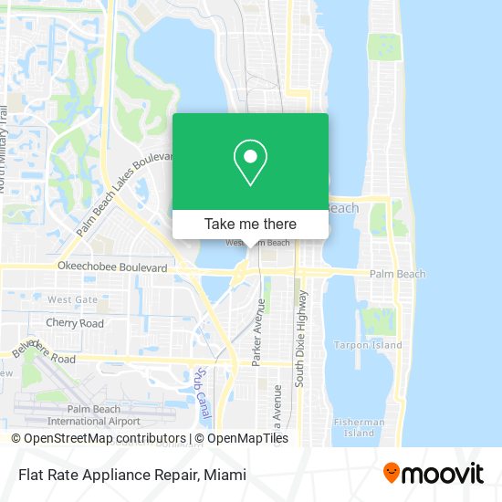 Flat Rate Appliance Repair map