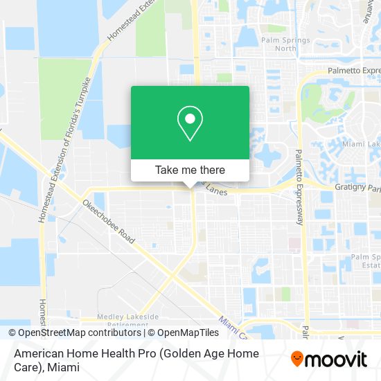 Mapa de American Home Health Pro (Golden Age Home Care)