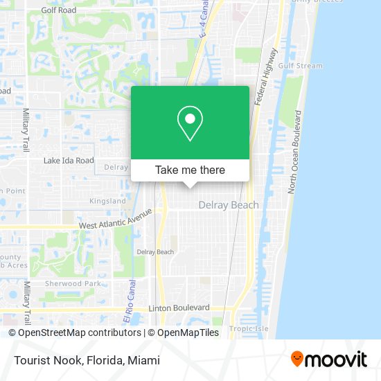 Tourist Nook, Florida map
