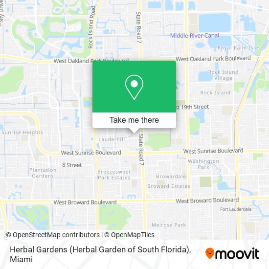 Herbal Gardens (Herbal Garden of South Florida) map