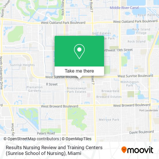 Mapa de Results Nursing Review and Training Centers (Sunrise School of Nursing)